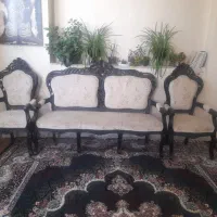 مبلمان استیل چوب گردو ۹ نفره|مبلمان خانگی و میز عسلی|اصفهان, طاحونه|دیوار