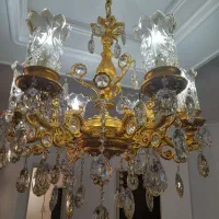 لوستر برنجی اصل|لوستر و چراغ آویز|خاوران, |دیوار