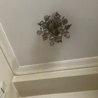 لوستر سقفی برنز دو‌شاخه