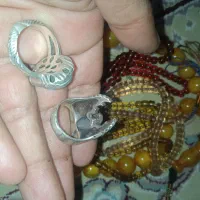 انگشتر نقره و تسبیح سندلوس|جواهرات|مرودشت, ژیان|دیوار