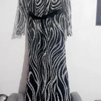 لباس مجلسی کارشده ریسه کاری