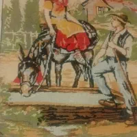 تابلو فرش نقاشی از پاریس۱۹۷۷