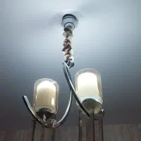 لوستر مدل فنری دو شعله