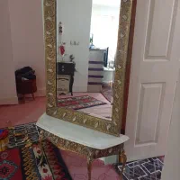 آیینه کنسول برنجی در حد نو