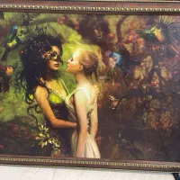 گلدان سفالی وانیکاد و قاب چوبی مناسب وسائل کوچک|صنایع دستی و سایر لوازم تزئینی|مشهد, آزادشهر|دیوار