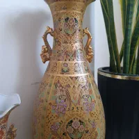 گلدان جفت کار دست|صنایع دستی و سایر لوازم تزئینی|کرج, شهرک جهان‌نما|دیوار