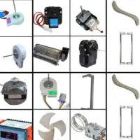 موتور فن سرامیکی یخچال،دستگیره درب،ترموستات،المنت