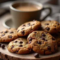 کوکی فرانسوی شکلاتی و نسکافه ایی