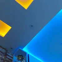 گچکاری سفید کاری نورمخفی طرحای مدرن نورمخفی