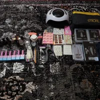 وسایل کاشت ناخن فروش فوری همه باهم