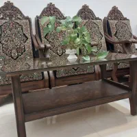 فروش ۶ عدد (کامل) مبل قالی به همراه میز