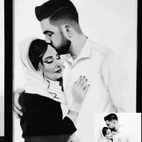 سفارش نقاشی چهره سیاه قلم هدیه کادو تولد|تابلو، نقاشی، عکس|تهران, مسعودیه|دیوار