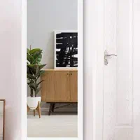 ایینه قدی دو عدد ام دی اف سفید