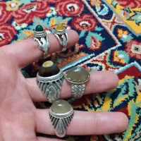 ۵ عدد انگشتر نقره