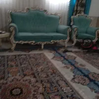 استیل مبل7نفری با میز عسلی