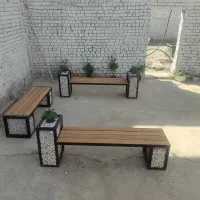 انواع نیمکت ساده،گلدان دار،گابیون دار