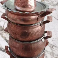 ست قابلمه ۵تیکه مس زنجان (قدیمی)