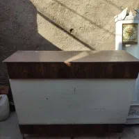 میز قفسه ای چوبی روشم کلا آم دی آف