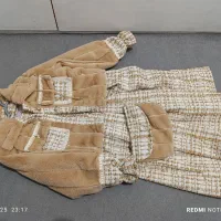 سارافون با کت و کیف دخترانه