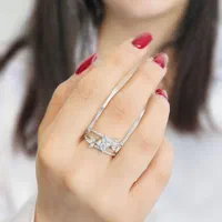 انگشتر نقره دخترانه روکش طلا کارگاه نقره سازی کد۶۴|بدلیجات|تبریز, |دیوار