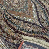 فرش ماشینی جفت ۶ متری سرمه ای