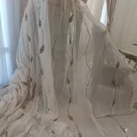 پرده دوتا حریر  و۴ تا دسته مخمل