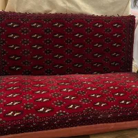 یک جفت پشتی دستباف ترکمنی کاملا در حد نو|پشتی|نیشابور, شهرک بهداری|دیوار