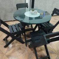 میزو صندلی چوبی تاشوی چهار نفره 3دست