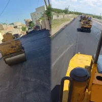 اکیپ پخش آسفالت دستی و مکانیزه فنیشر و غلطک قربانی