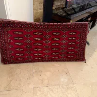 2 عدد پشتی دست باف رنگ لاکی