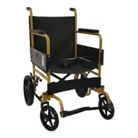 ویلچر تاشو طلایی با گارانتی|آرایشی، بهداشتی، درمانی|یزد, |دیوار