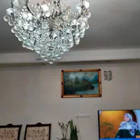 لوستر کریستال سقفی و جفت دیوارکوب|لوستر و چراغ آویز|گرگان, |دیوار