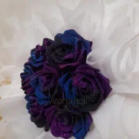 دسته گل روبانی و باکس گل