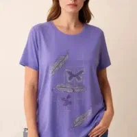 تیشرت ویسکوز زنانه مدل اقتصادی