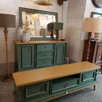 فروش کنسول کاج سبز و میز تلویزیون