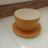 فنجان نلبکی بزرگ طرح دکوری|صنایع دستی و سایر لوازم تزئینی|قم, بنیاد|دیوار