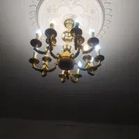 لوستر برنزی|لوستر و چراغ آویز|تبریز, |دیوار