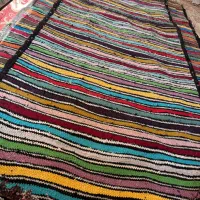 قالیچه دست بافت یا گلیم پارچه ای یا پالاس|گلیم، جاجیم، گبه|مشهد, نوده|دیوار