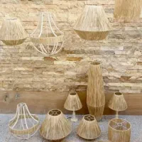 لوستر رافیا مکرومه آینه عمده و تکی