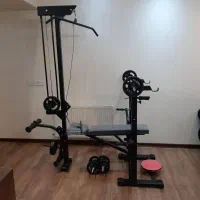 باشگاه کامل خانگی دستگاه بدنسازی وزنه دمبل هالتر