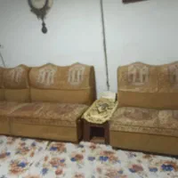 مبل هفت نفره دست دوم ولی تمیز|مبلمان خانگی و میز عسلی|رشت, سلیمانداراب|دیوار