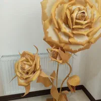 گل رز طلایی زیبا۳ شاخه