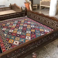 یک عدد تخت سنتی چوب چنار خشک طرح گره چینی درجه یک