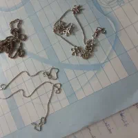 2عددزنجیر و  پابند نقره خالص 999sحدودا 10گرم و نیم