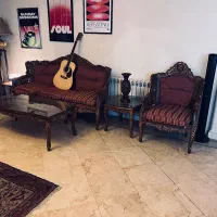 مبلمان ۹ نفره و نهار خوری ۱۰ نفره استیل منبت کاری