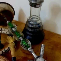 قلیان سوپاپ دار استیل و شیشه(نگارستان)|کوهنوردی و کمپینگ|اصفهان, مهدی آباد|دیوار