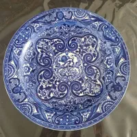 بشقاب  فرمایشی قاجار