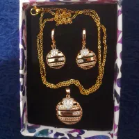 ست ژوپینگ نگین اصلی رنگ ثابت وضدحساسیت نو