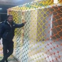 بافت توردستی برای سالن ورزشی