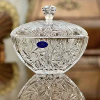 ظروف شکلات و میوه خوری کریستال چک، لهستان و سلوونی